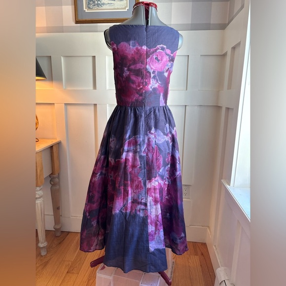 Lela Rose Elegant Purple and Black Women's Dress Size 6 - Picture 5 of 8